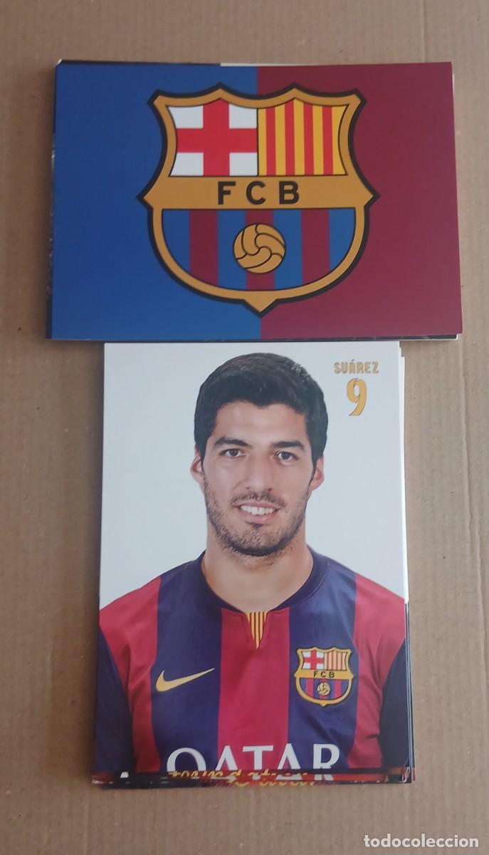 Cartoline: LOTE DE 26 POSTALES DIFERENTES BARCELONA CON PIQU&Eacute;, INIESTA, SU&Aacute;REZ ETC...