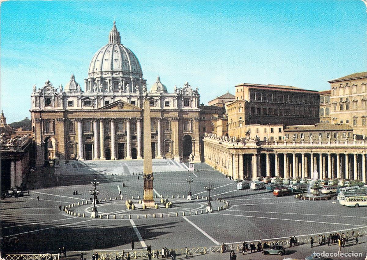 Cartes Postales: Postal de la Plaza y Bas&iacute;lica de San Pedro, Ciudad del Vaticano