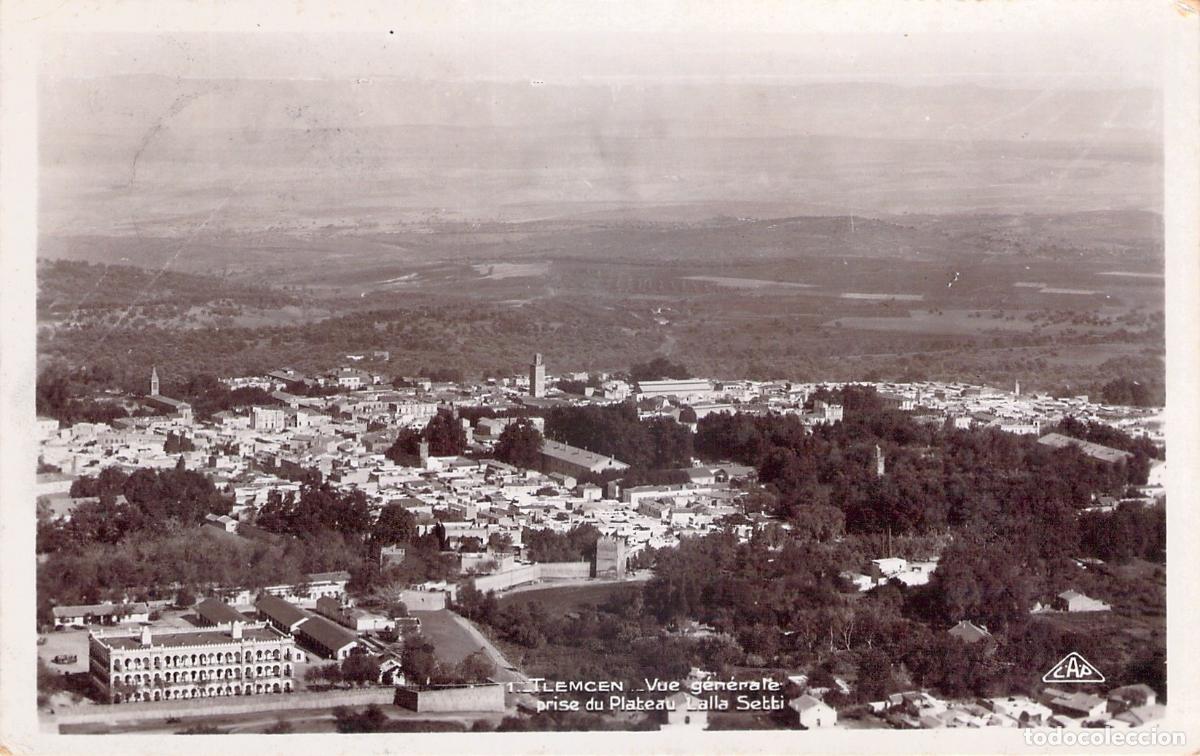 Postkarten: Postal de Vista General de Tlemcen desde el Plateau Lalla Setti, Argelia