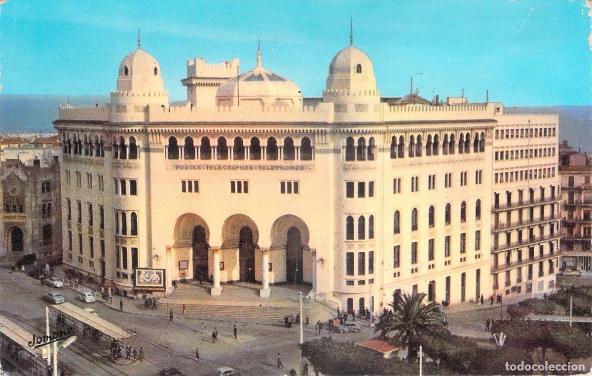 Postkarten: Postal de la Gran Oficina de Correos en Argel, Argelia