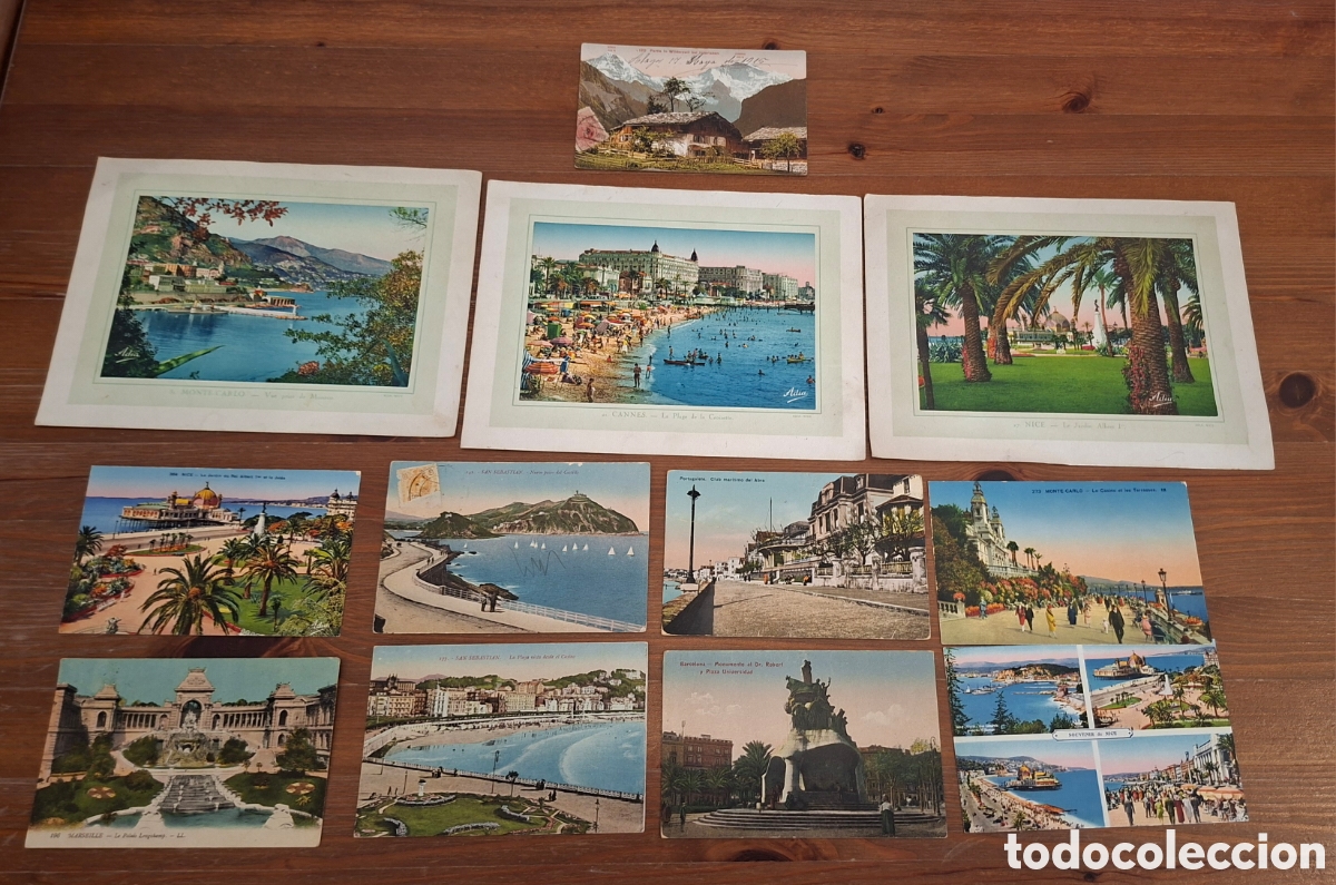 Postales: Lote de 12 postales antiguas - Foto 3