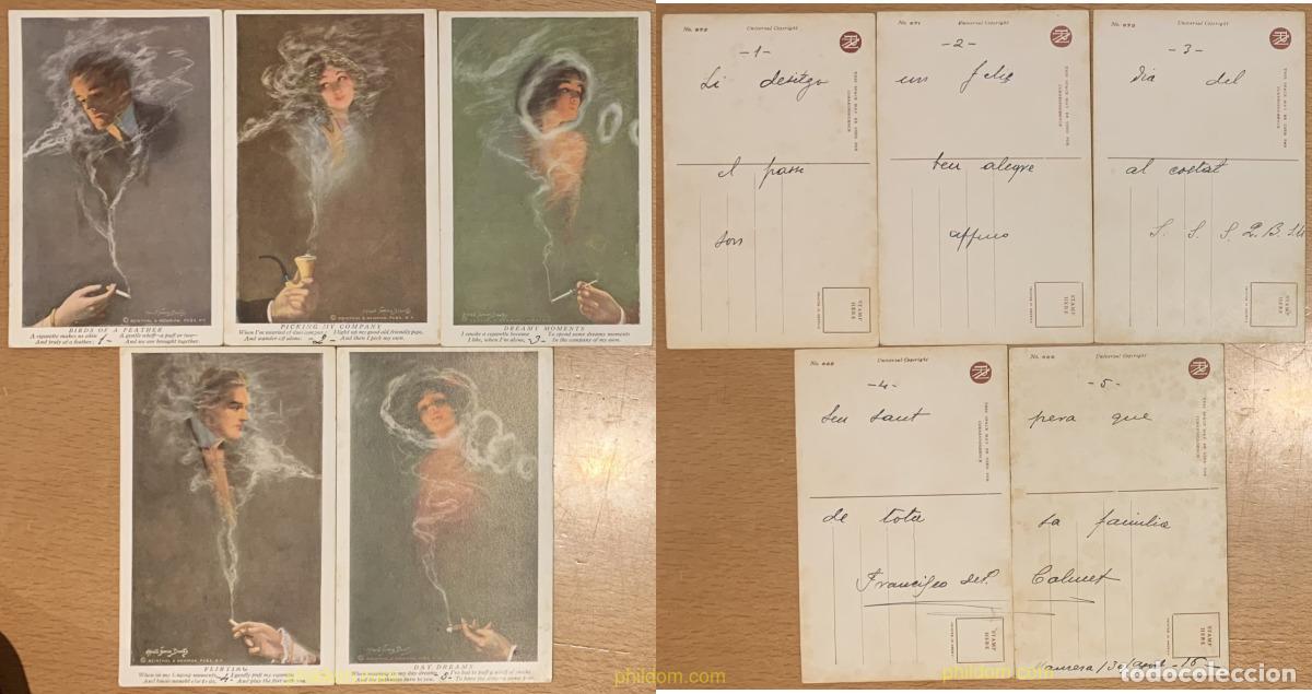 Postales: X5 POSTALES REINTHAL & NEWMAN PUBS N.Y. TABACO
