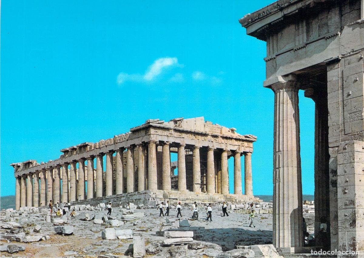 Postais: Postal de Atenas con Vista del Parten&oacute;n en la Acr&oacute;polis, Grecia