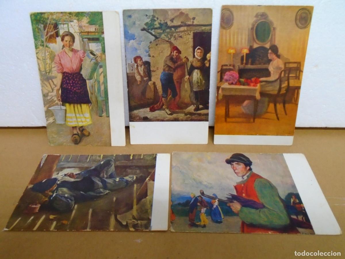 Postcards: LOTE DE 5 POSTALES EDICIONES VICTORIA,A&Ntilde;OS 20,OBSEQUIO DEL CHOCOLATE AMATLLER,VER TITULOS.