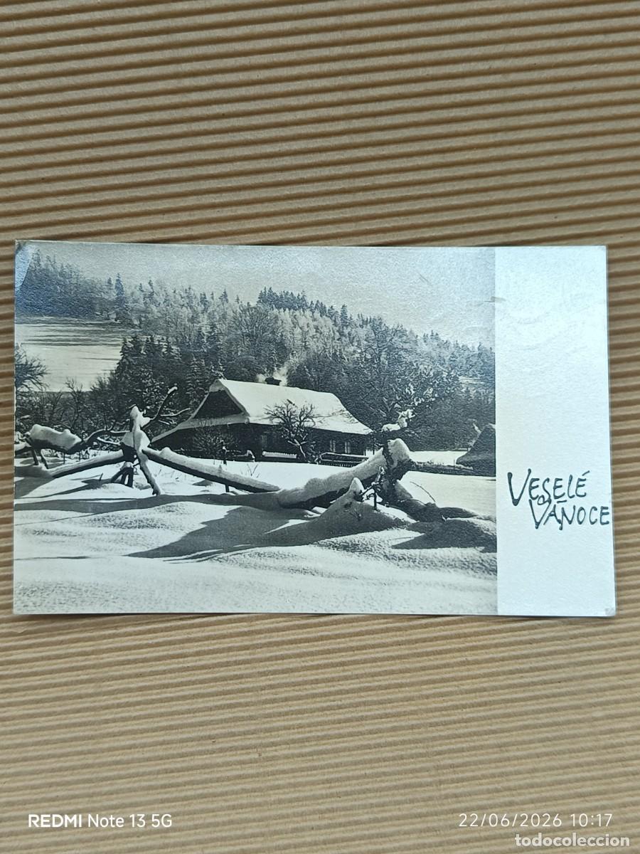 Cartoline: POSTAL NAVIDE&Ntilde;A, CABA&Ntilde;A REPUBLICA CHECA