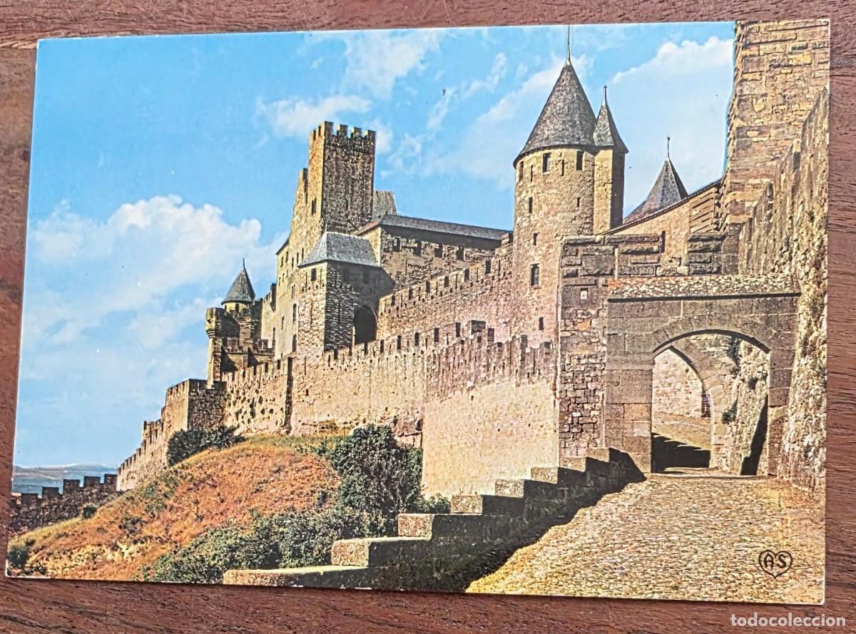 Cartoline: P.1069 Postal antigua Cit&eacute; de Carcassonne (Francia) &ndash; Puerta de Aude y Castillo Condal