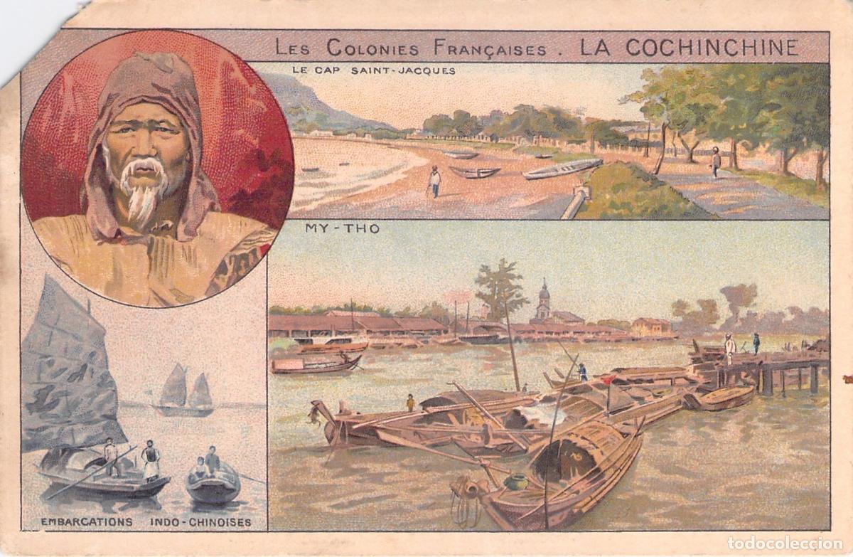 Postales: Postal de la Cochinchina Colonias Francesas Publicidad Chocolate