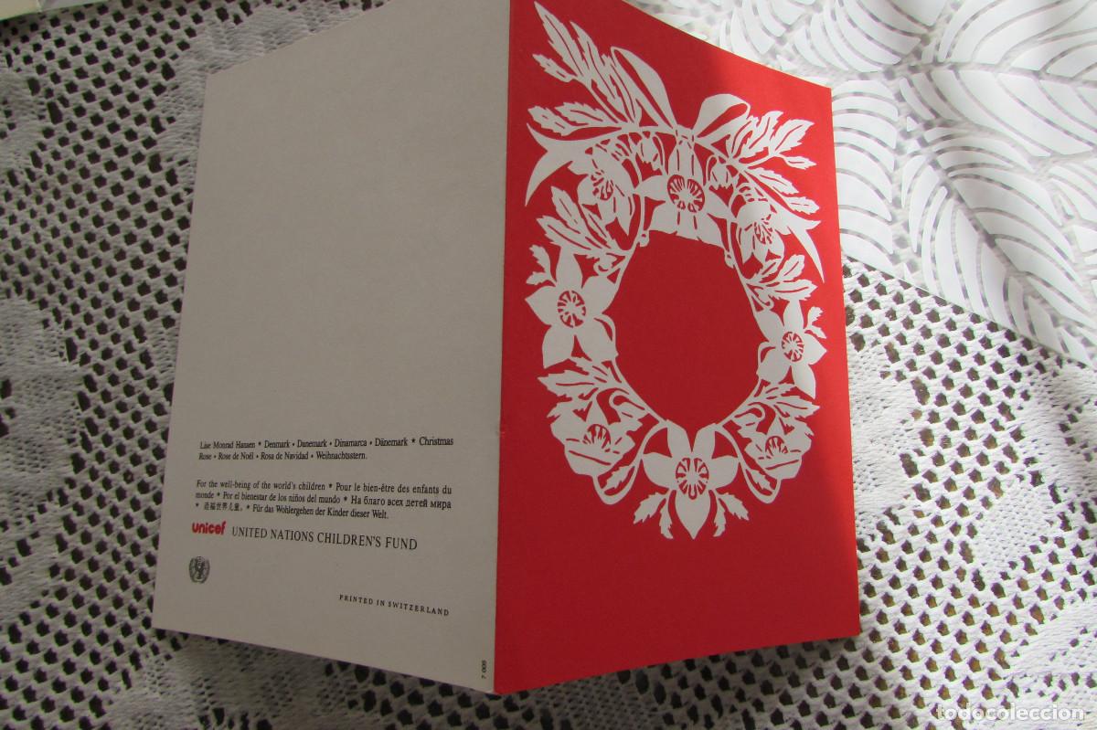 Postales: POSTAL ESCRITA UNICEF LISE MONRAD HANSEN - Foto 1