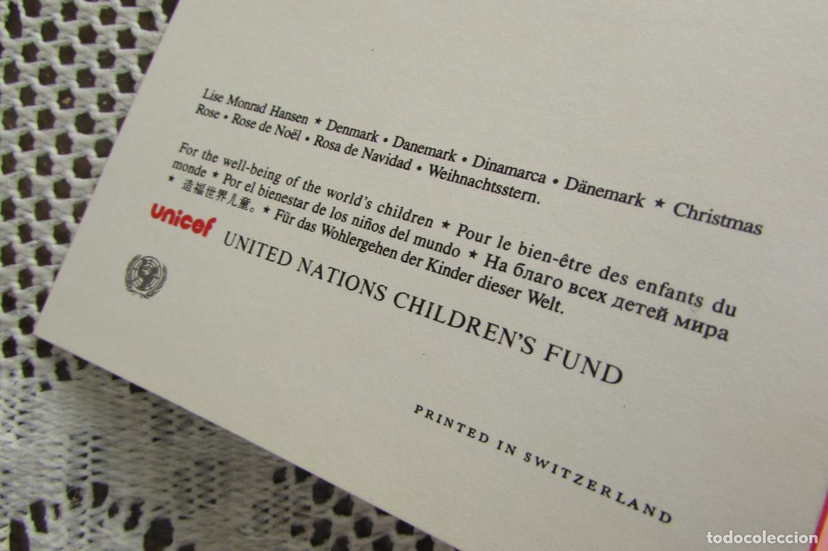 Postales: POSTAL ESCRITA UNICEF LISE MONRAD HANSEN - Foto 2