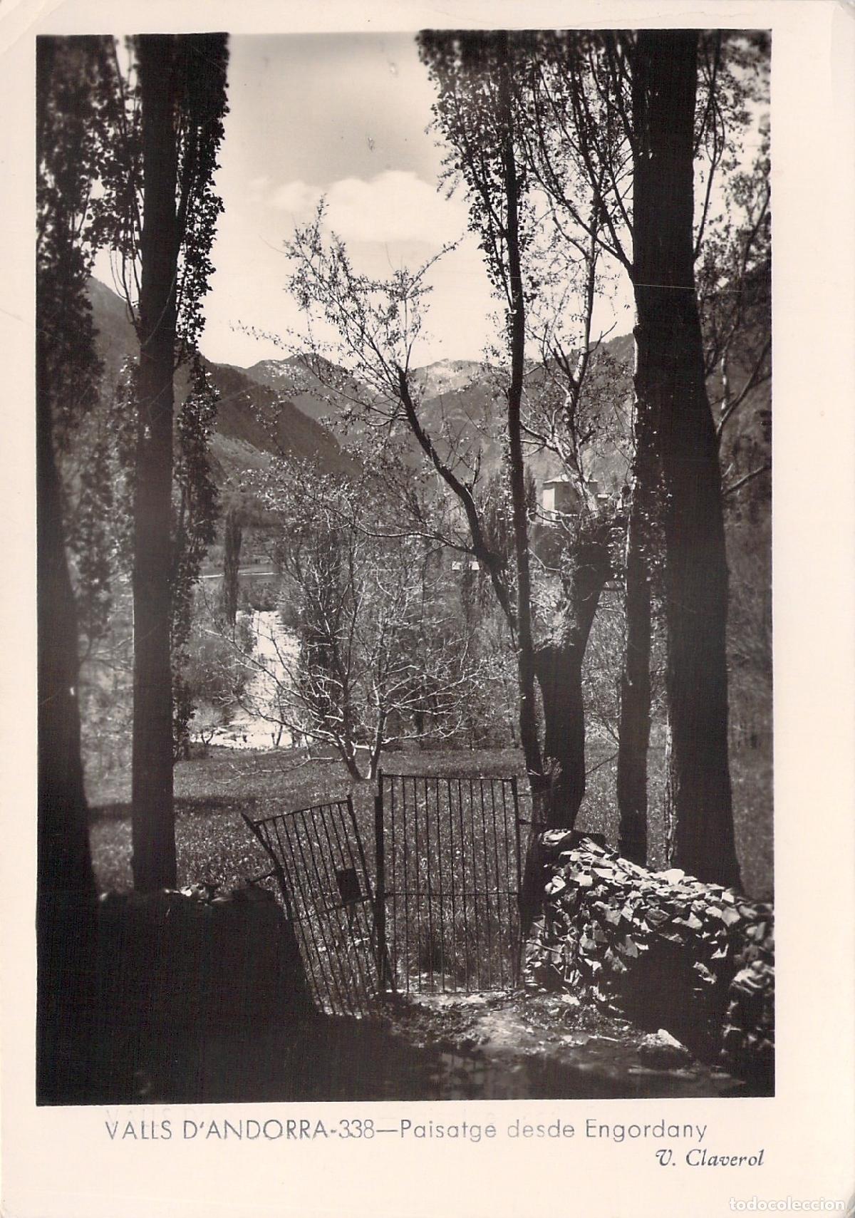 Cartes Postales: Postal Paisaje de Engordany Valls d'Andorra Fotograf&iacute;a Claverol