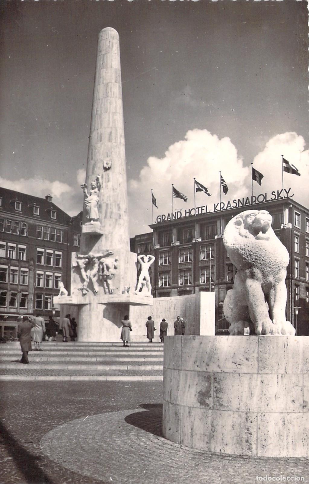 Cartes Postales: Postal Monumento Nacional y Plaza Dam en &Aacute;msterdam