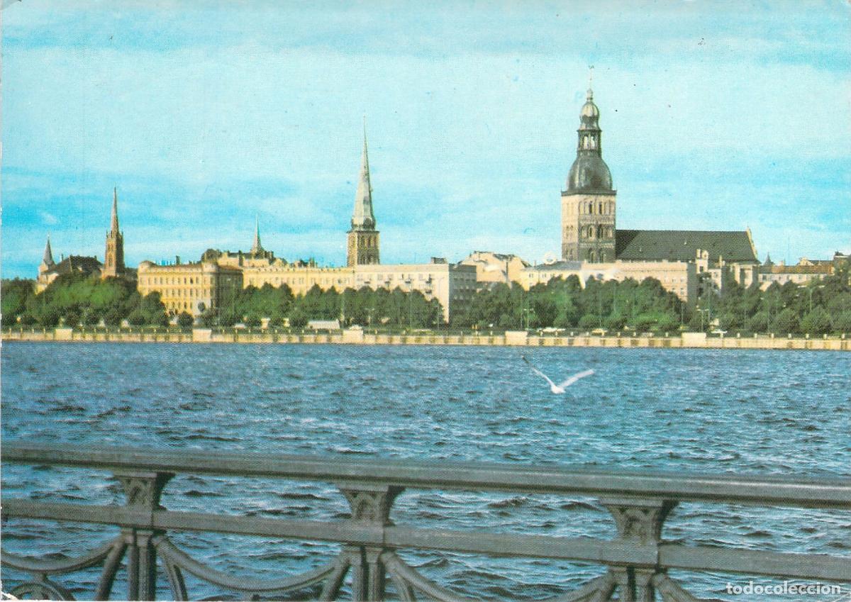 Postales: Postal de Riga con Vistas al R&iacute;o Daugava y la Catedral - Foto 1