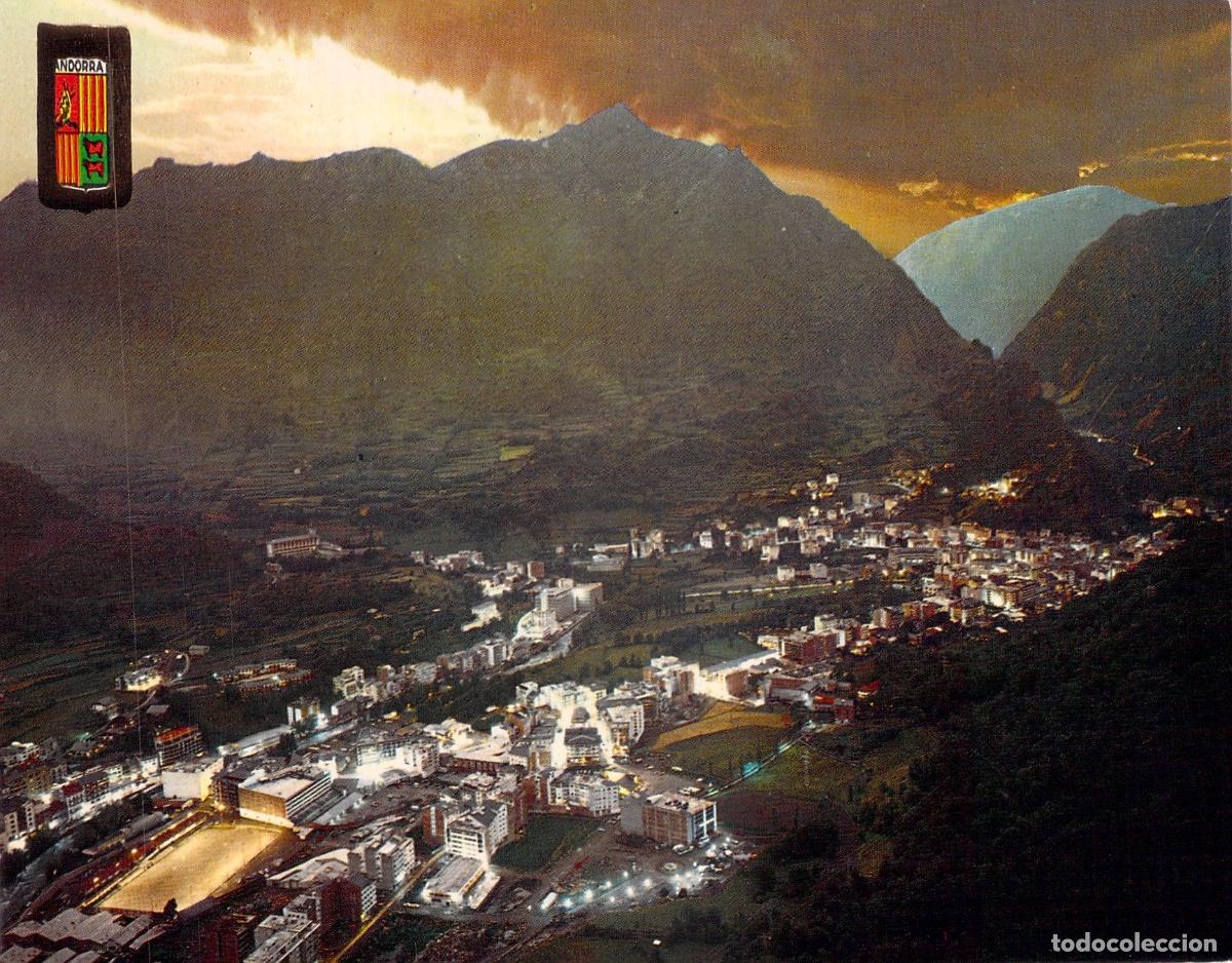 Postales: Postal de la Vista General de Les Escaldes, Andorra - Foto 1