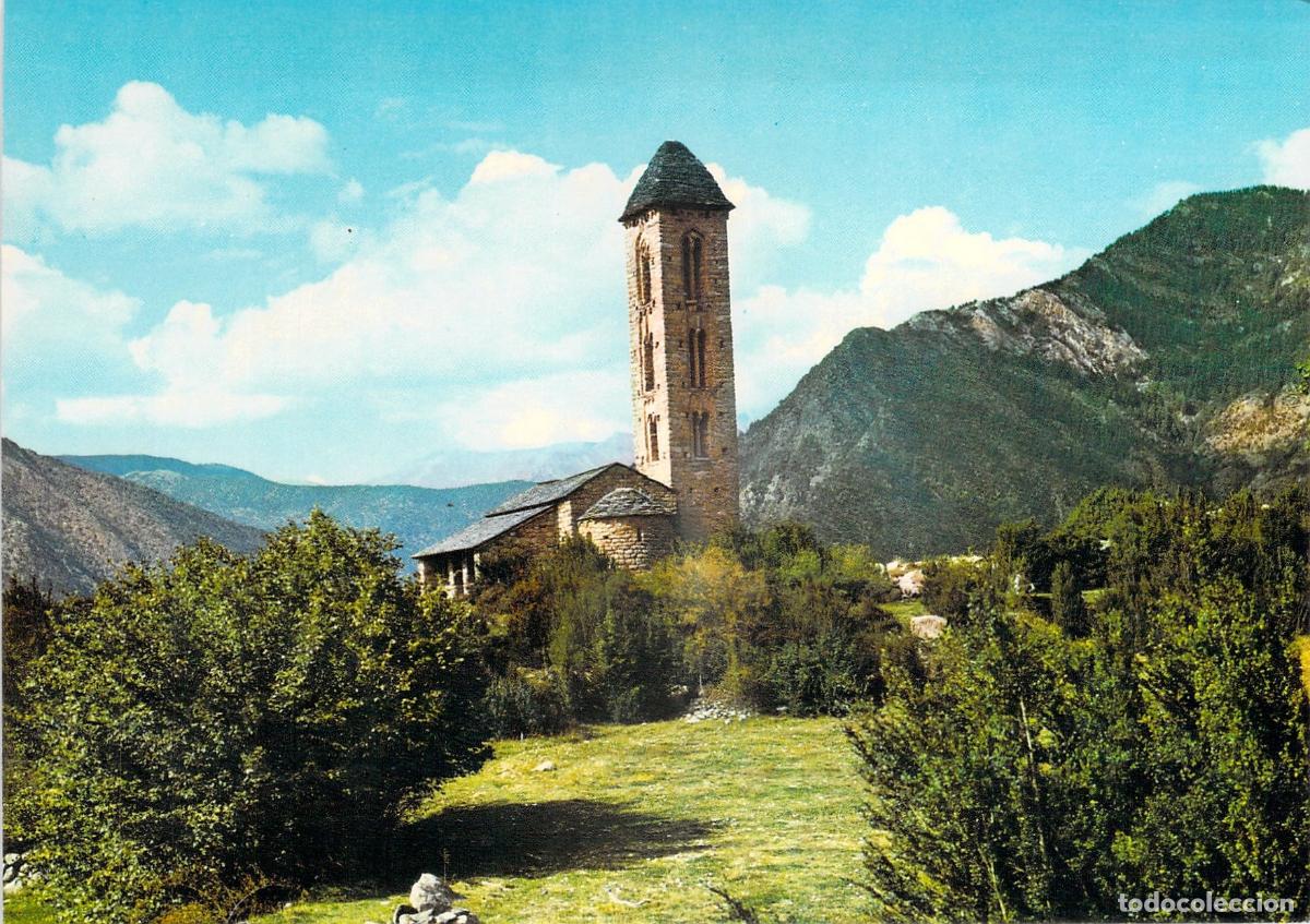Postkarten: Postal Iglesia Rom&aacute;nica de Sant Miquel d'Engolasters, Andorra