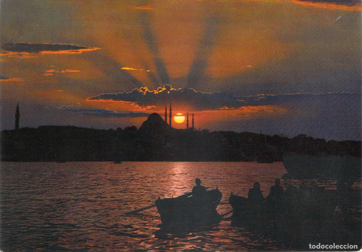 Cartes Postales: Postal de Estambul: Atardecer en la Mezquita de S&uuml;leymaniye