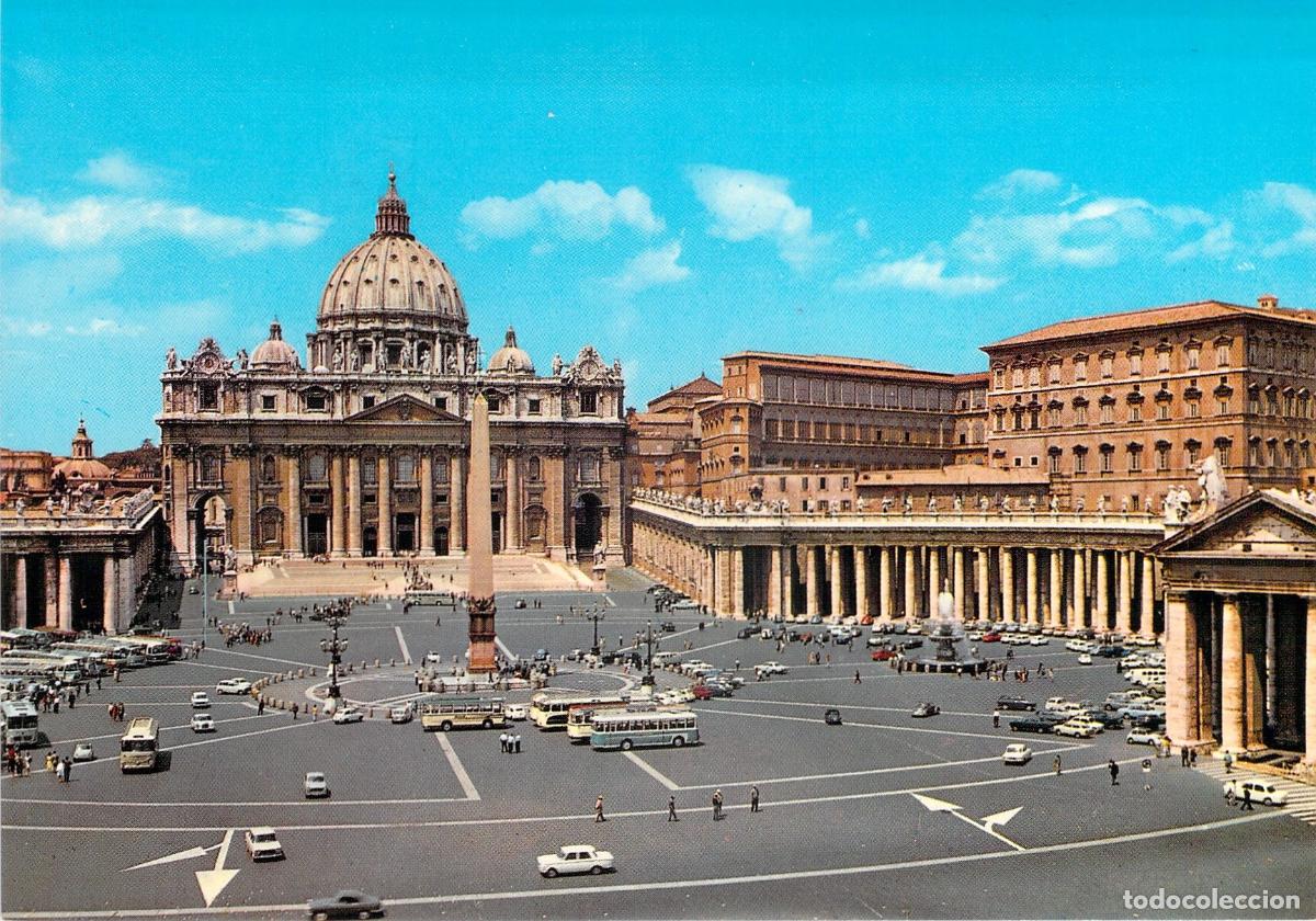Cartes Postales: Postal de la Plaza y Bas&iacute;lica de San Pedro, Ciudad del Vaticano