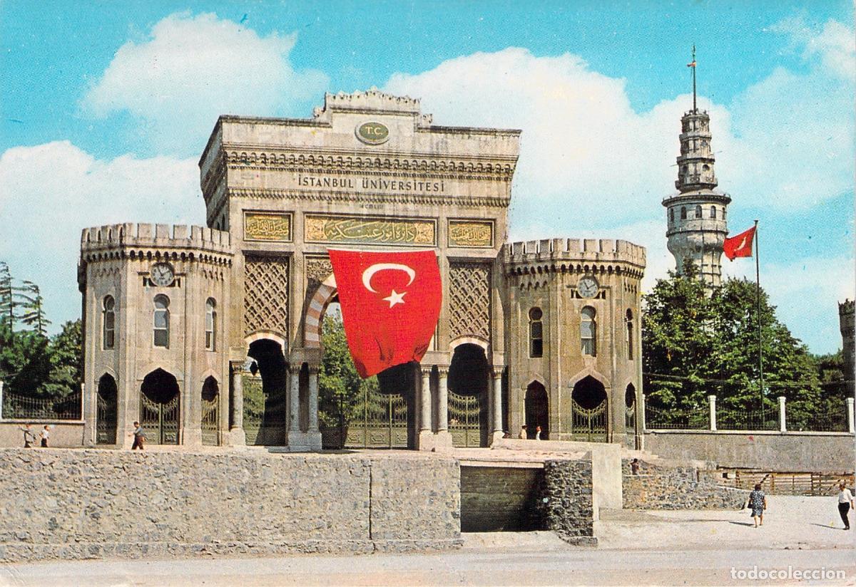 Postales: Postal de la Entrada de la Universidad de Estambul - Foto 1