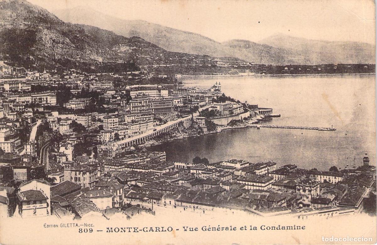 Postales: Postal de Monte-Carlo, Vista General y La Condamine - Foto 1
