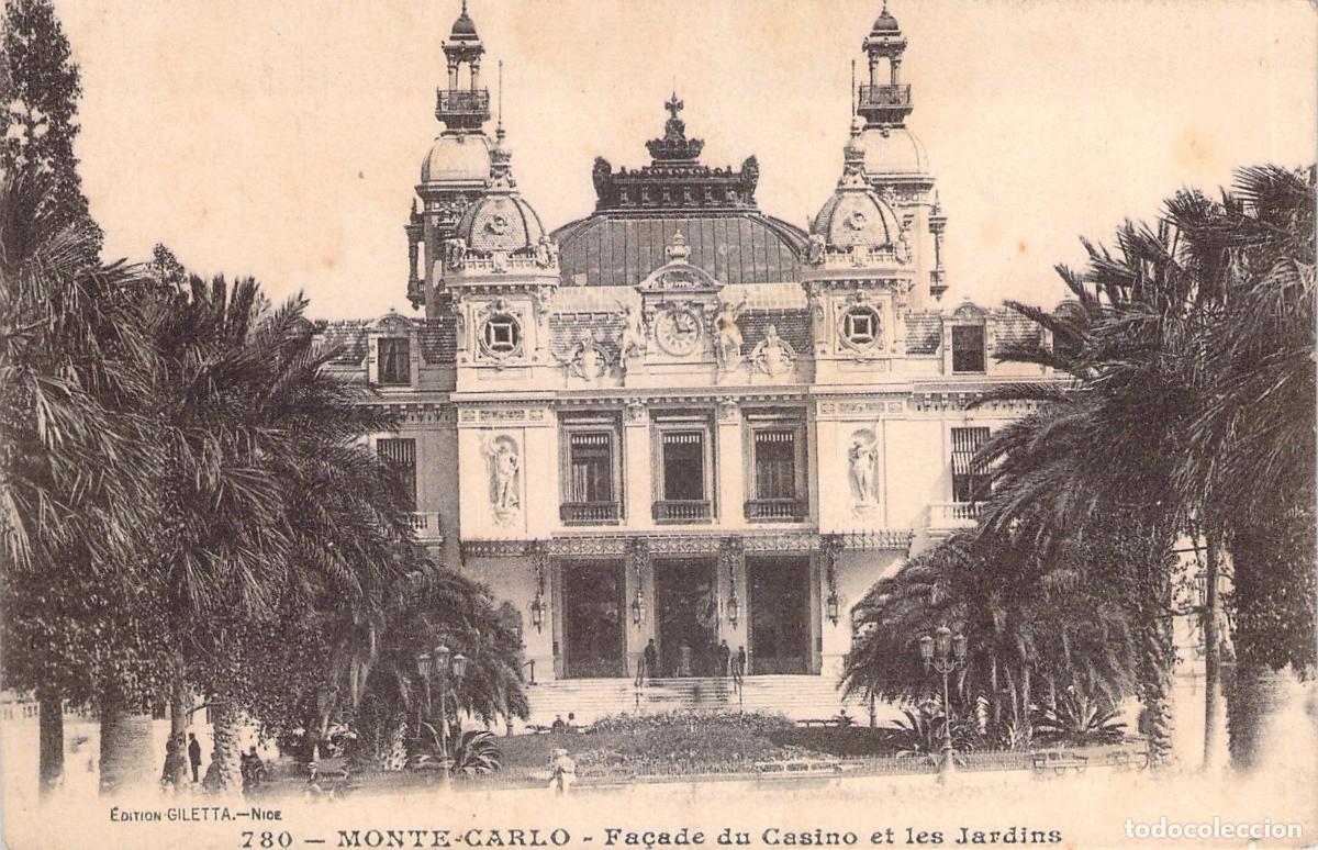 Cartes Postales: Postal de Monte-Carlo: Fachada del Casino y Jardines