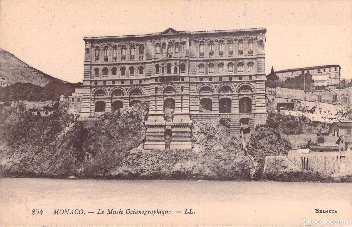 Postales: Postal del Museo Oceanogr&aacute;fico de M&oacute;naco desde el Mar - Foto 1