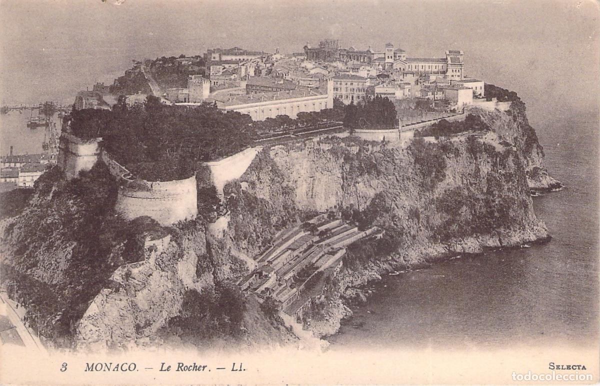 Postales: Postal de M&oacute;naco - Vista Hist&oacute;rica de Le Rocher