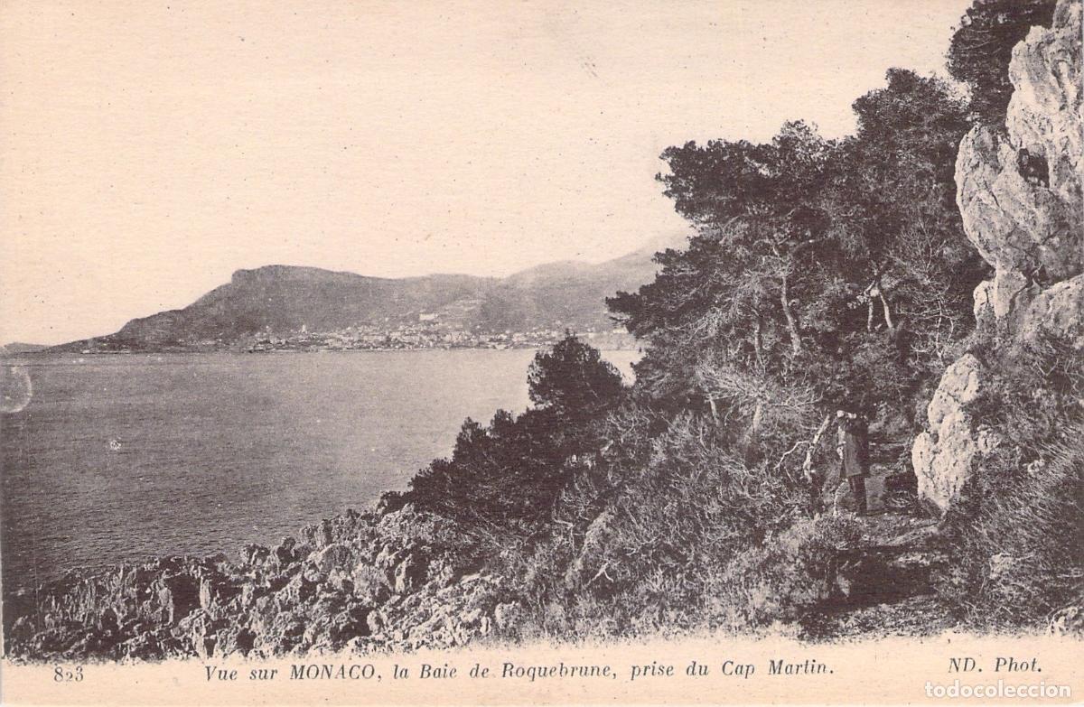 Postales: Postal de Vista de M&oacute;naco y Bah&iacute;a de Roquebrune desde Cap Martin