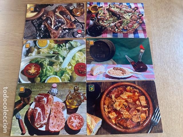 Postales: 6 postales Platos Tipicos. Escritas - Foto 1