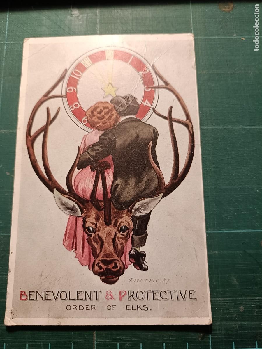 Postales: POSTAL FRATERNAL BENEVOLENT PROTECTIVE ORDEN DE ELKS - Foto 1