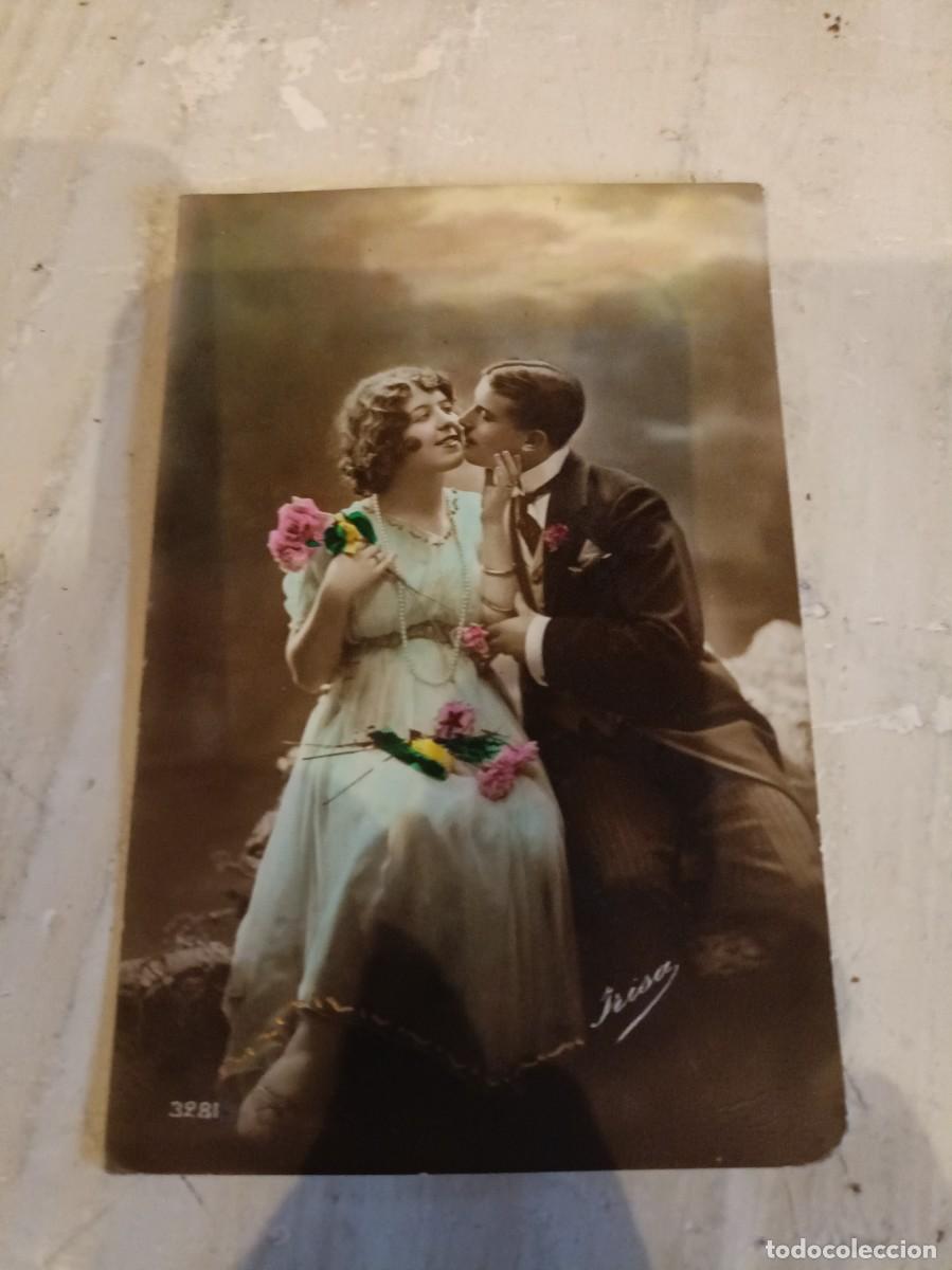 Postkarten: ANTIGUA POSTAL ROM&Aacute;NTICA ENAMORADOS
