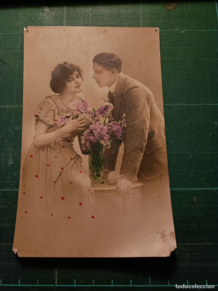 Postkarten: ANTIGUA POSTAL ROM&Aacute;NTICA ENAMORADOS