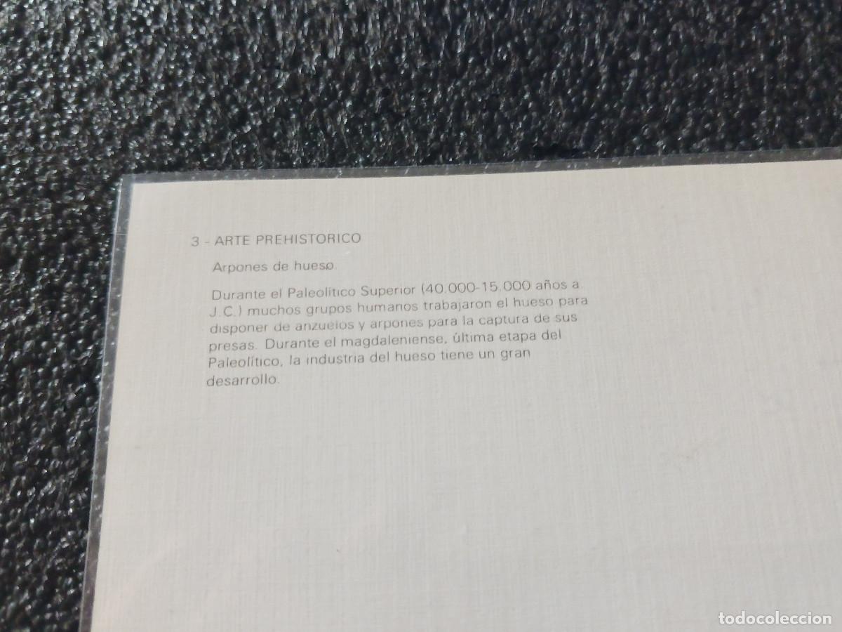 Postales: arte prehistorico, arpones de hueso - Foto 2