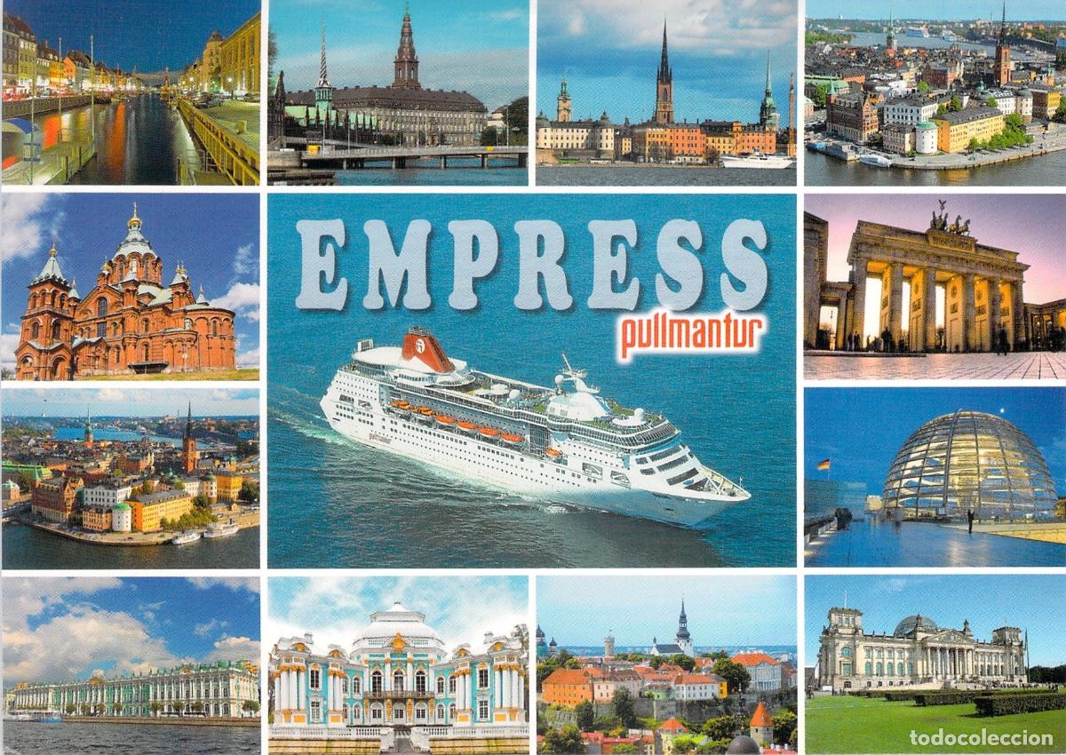 Postkarten: Postal Crucero Empress Pullmantur Capitales B&aacute;lticas