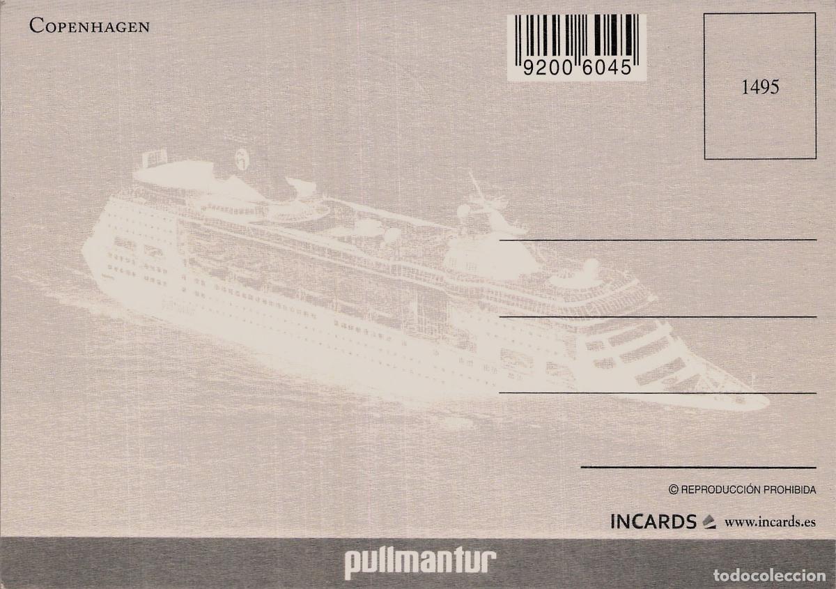 Postales: Postal de Copenhague Nyhavn de Noche de Pullmantur - Foto 2