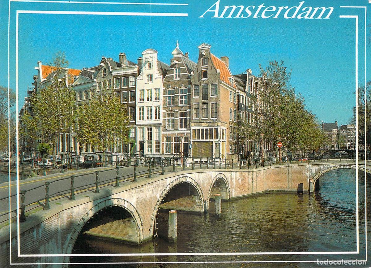 Postcards: Postal de Amsterdam - Leidsegracht y Keizersgracht con Canales