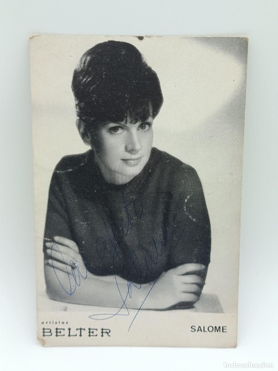 Postcards: FOTOGRAFIA POSTAL ANTIGUA SALOME CON AUTOGRAFO. PY