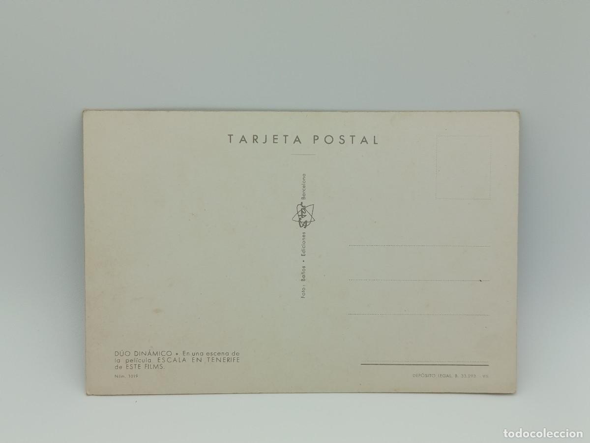 Postales: FOTOGRAFIA POSTAL ANTIGUA DUO DINAMICO. PY - Foto 2