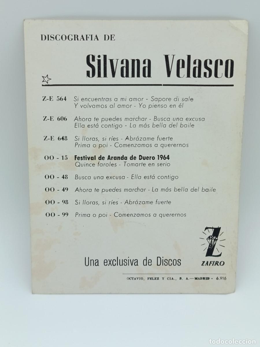Postales: FOTOGRAFIA POSTAL ANTIGUA SILVANA VELASCO. PY - Foto 2