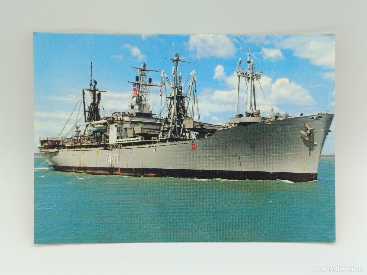 Postales: FOTOGRAFIA POSTAL ANTIGUA BARCO TRANSPORTE DE ATAQUE ARAGON. ARMADA ESPA&Ntilde;OLA. PY