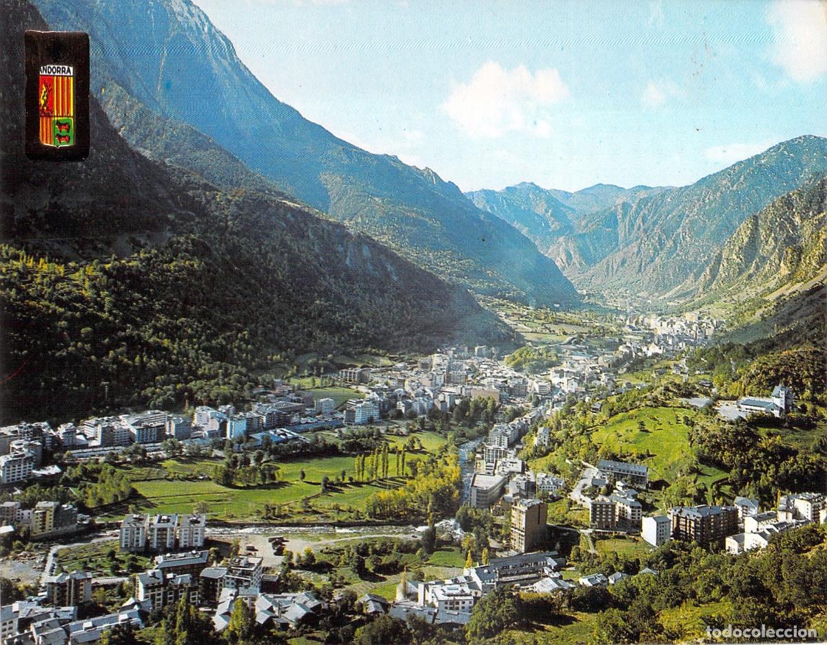Postales: Postal de la Vista General de Escaldes, Andorra - Foto 1