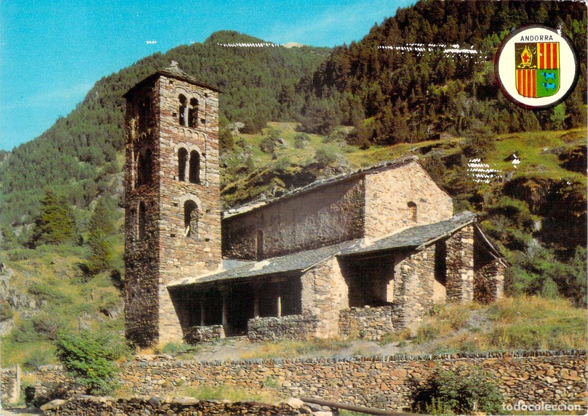 Postales: Postal Iglesia Rom&aacute;nica de San Juan de Caselles Canillo Andorra