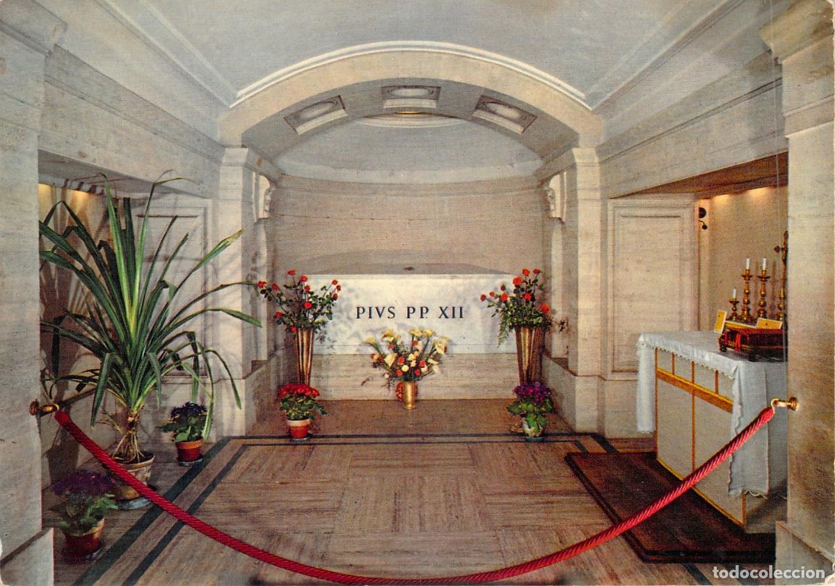 Postais: Postal de la Tumba del Papa P&iacute;o XII en la Bas&iacute;lica de San Pedro