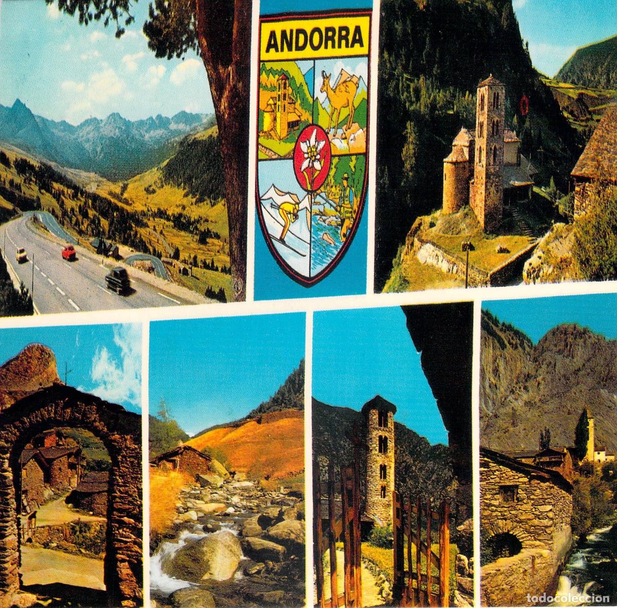 Postais: Postal Multivista de los Valles de Andorra y Monumentos