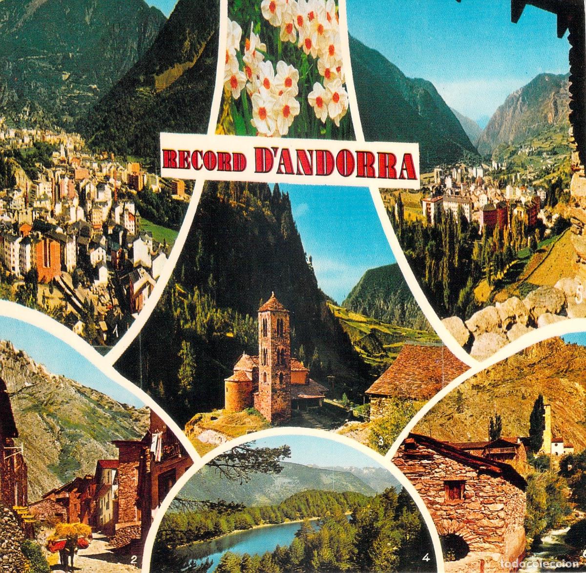 Postales: Postal Multivista de Andorra - Canillo, Encamp y Lago Engolasters