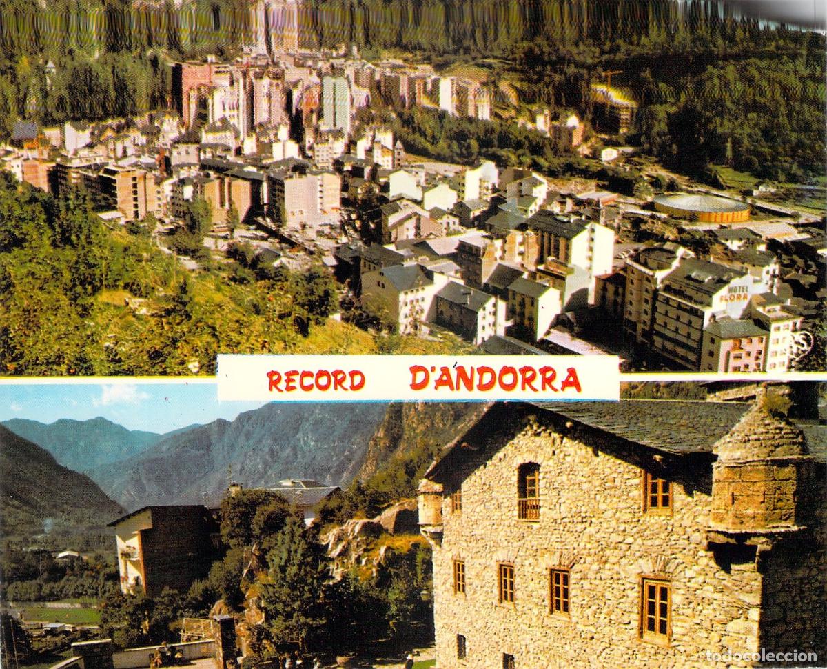 Postales: Postal Tur&iacute;stica Record d'Andorra Casa de la Vall y Vistas