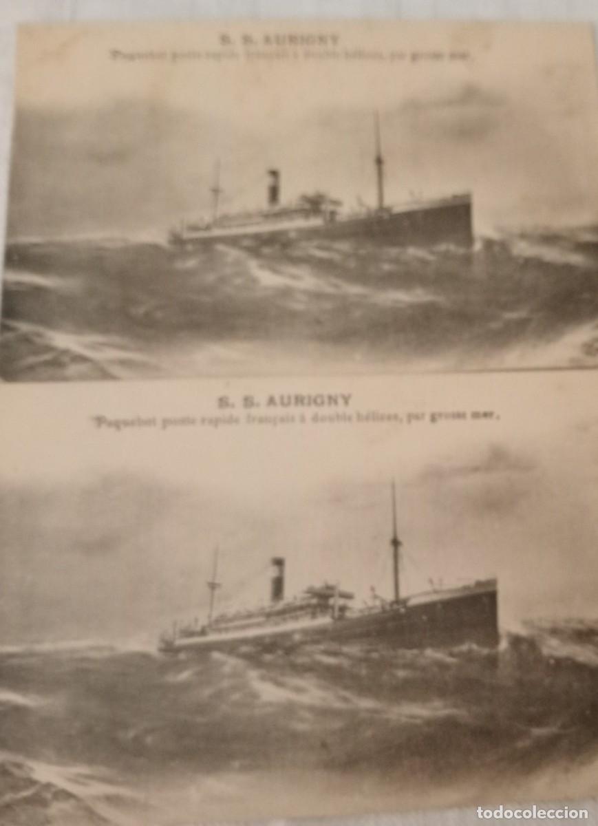 Postales: 2 CARTES POSTALES. MARSELLA 1915-1920? S.S. AURIGNY
