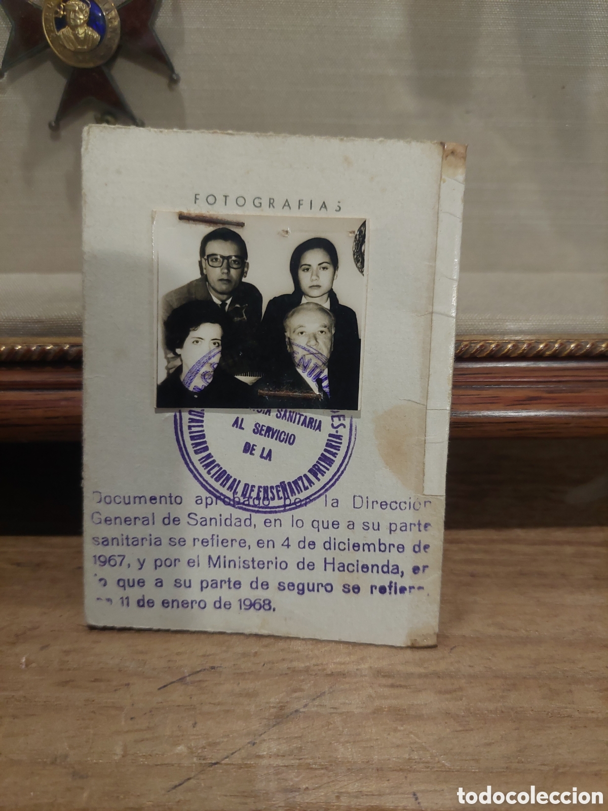 Postales: CARNETS SANIDAD 1968 1932 certificado - Foto 1
