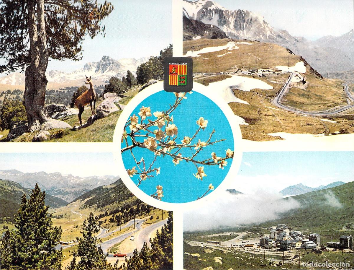 Postales: Postal de Valls d'Andorra Multivista Escudo de Oro