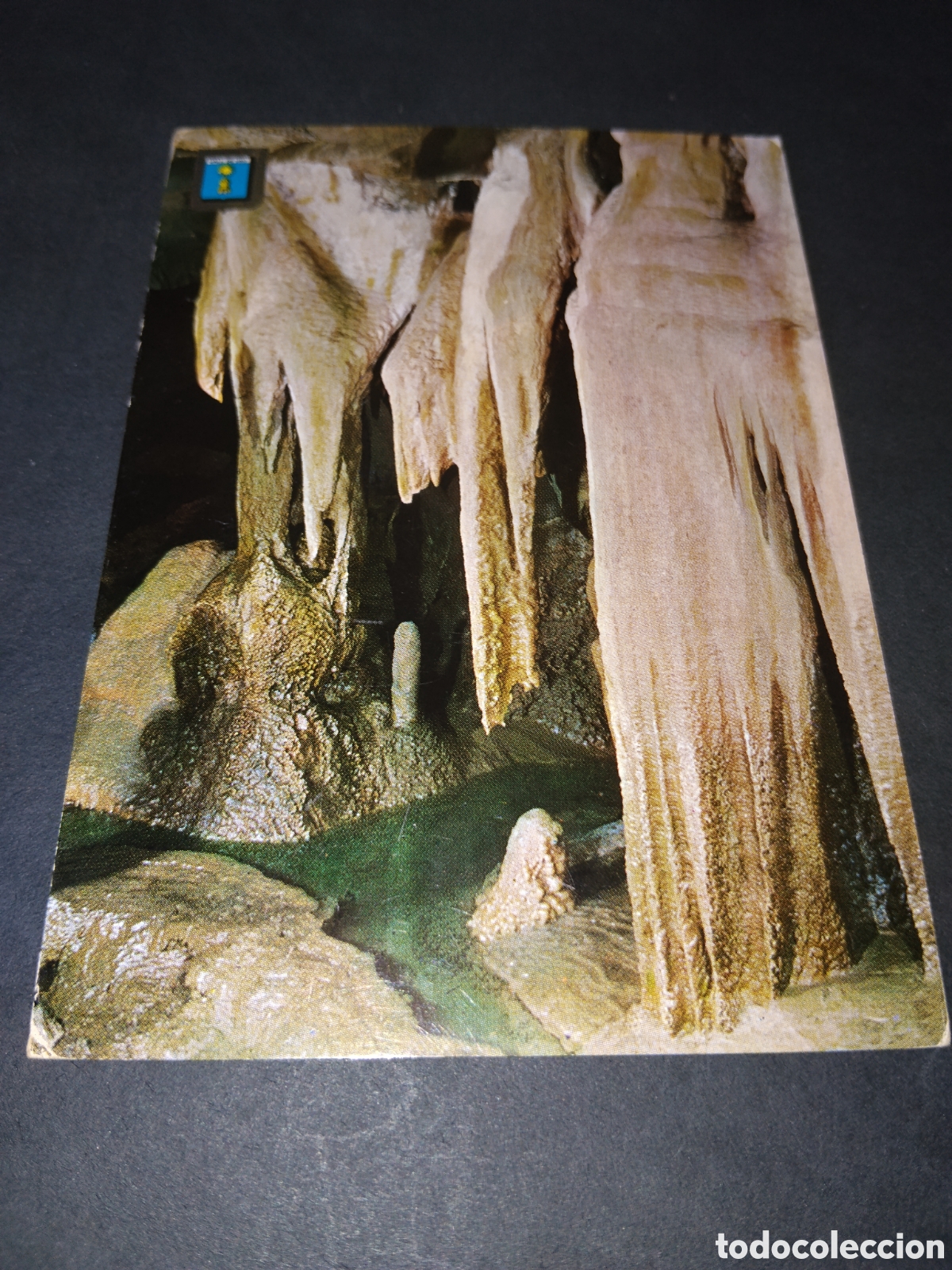 Postales: Postal Vall de Uxo , Gruta de San Jos&eacute; . Cascada de Estalactitas