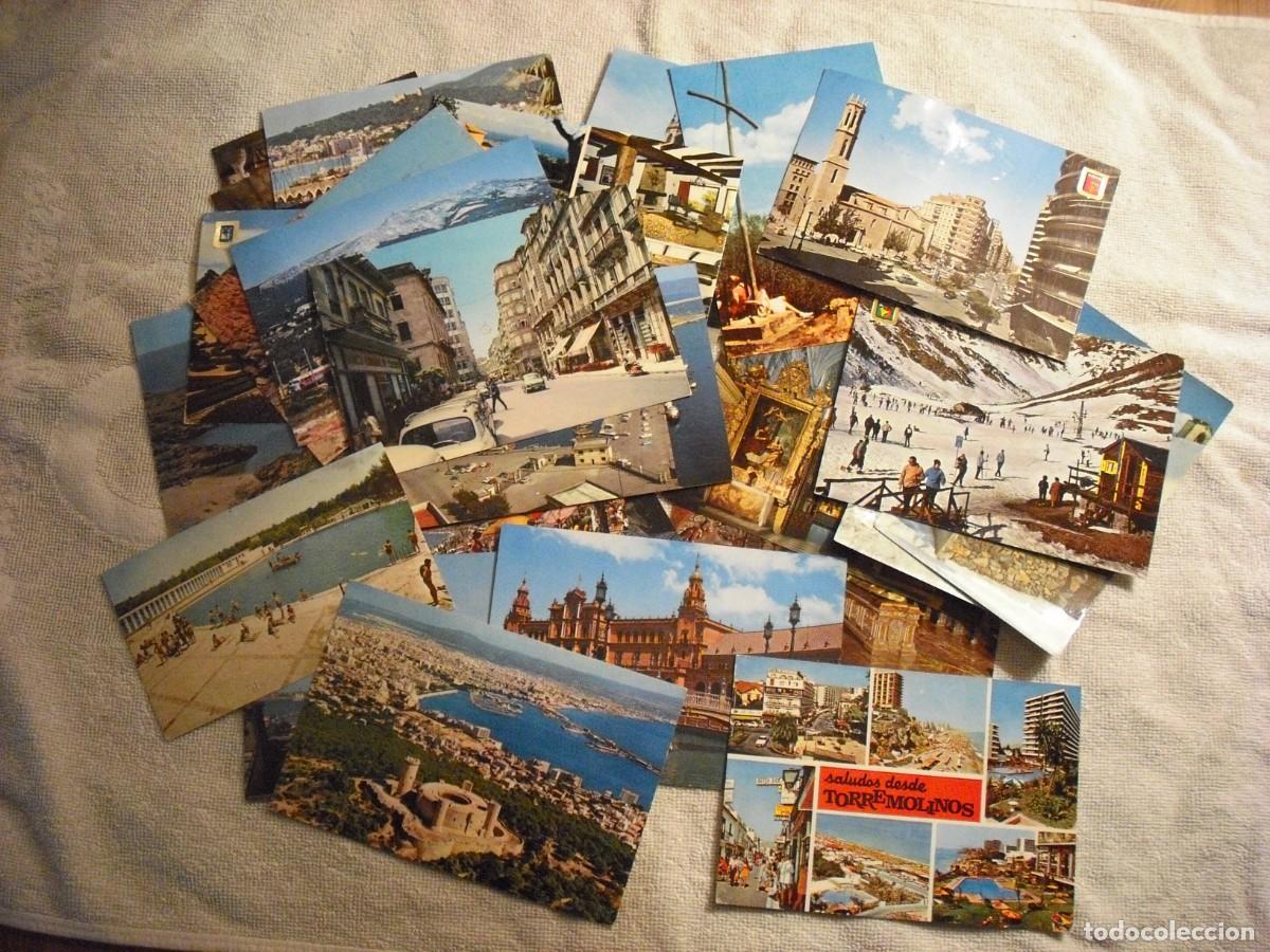 Postales: LOTE DE 30 POSTALES COLOR DE DIFERENTES LUGARES DE ESPA&Ntilde;A