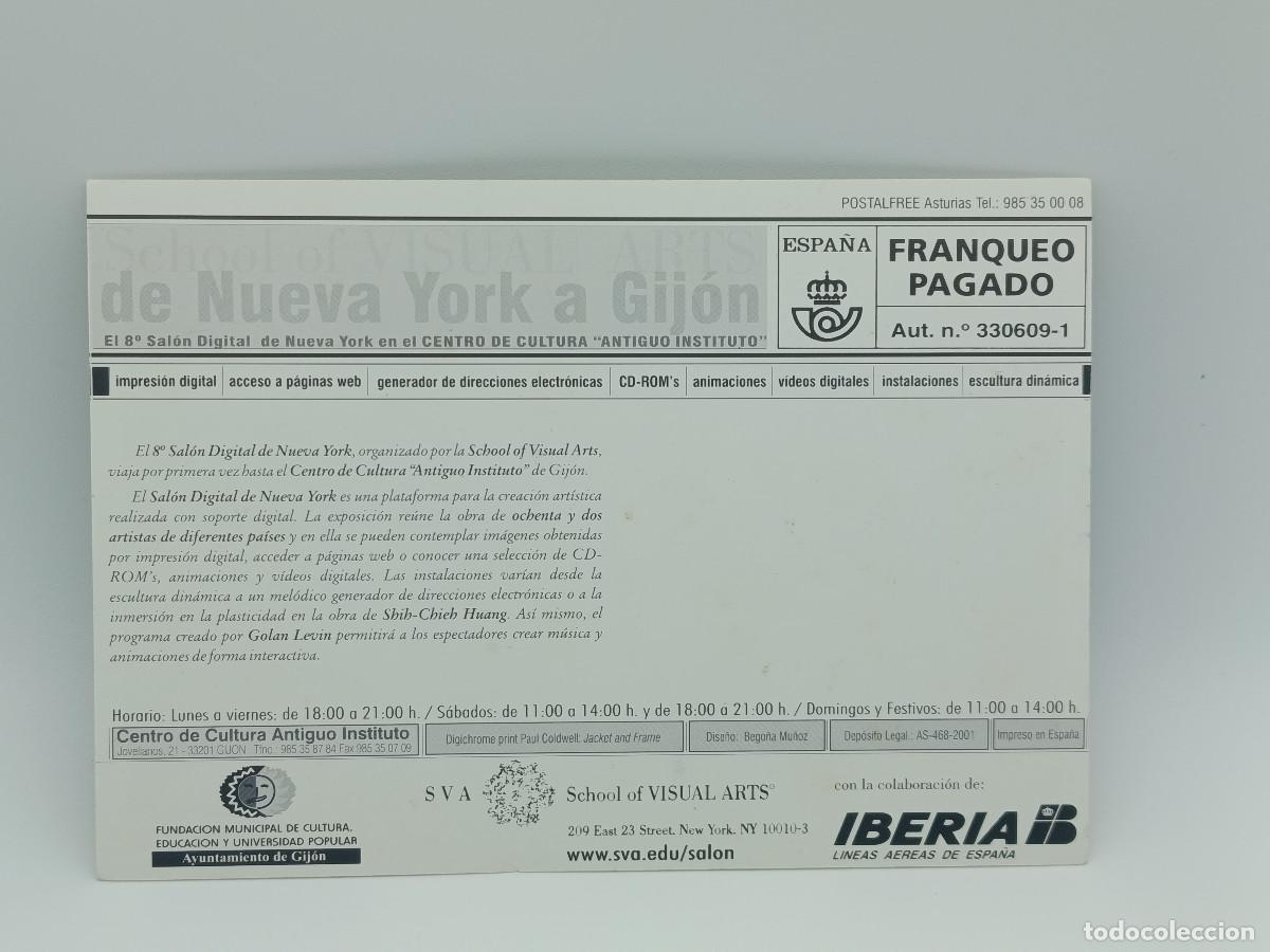 Postales: FOTOGRAFIA POSTAL ANTIGUA OCTAVO SALON DIGITAL DE NUEVA YORK. GIJON ASTURIAS.. PY